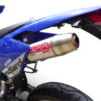 Pot echappement compatible avec Beta RR 125 Enduro Ac 4t 2005-2009, Deeptone Inox, Échappement légal, homologué,silencieux avec db killer amovible et tuyau de liaison spécifique 