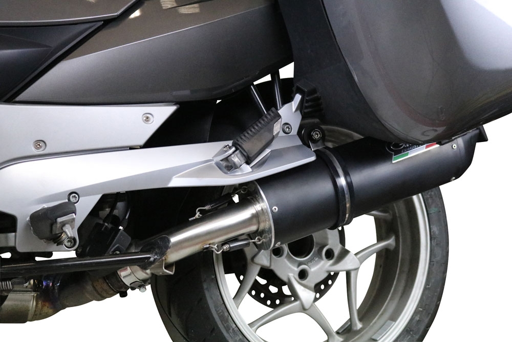 Pot echappement compatible avec Bmw R 1200 R 2006-2010, Furore Nero, Échappement légal, homologué,silencieux avec db killer amovible et tuyau de liaison spécifique 