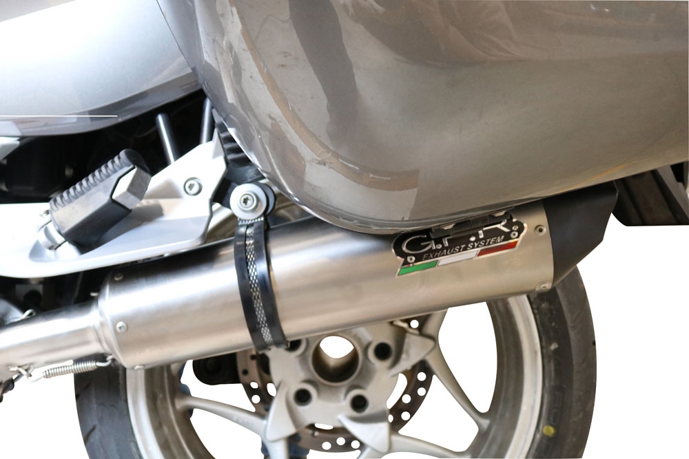 Pot echappement compatible avec Bmw R 1200 R 2006-2010, Gpe Ann. titanium, Échappement légal, homologué,silencieux avec db killer amovible et tuyau de liaison spécifique 