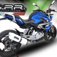 Pot echappement compatible avec Bmw G 310 R 2022-2024, Albus Evo4, Homologué et légal, système d'échappement complet avec catalyseur et db killer amovible 