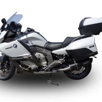 Pot echappement compatible avec Bmw K 1600 Gt 2017-2021, Furore Evo4 Poppy, Paire de pot d'échappement homologuées, livrées avec db killer amovible et raccords spécifiques 