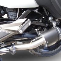 Pot echappement compatible avec Bmw K 1600 Gt 2010-2016, Furore Nero, Paire de pot d'échappement homologuées, livrées avec db killer amovible et raccords spécifiques 