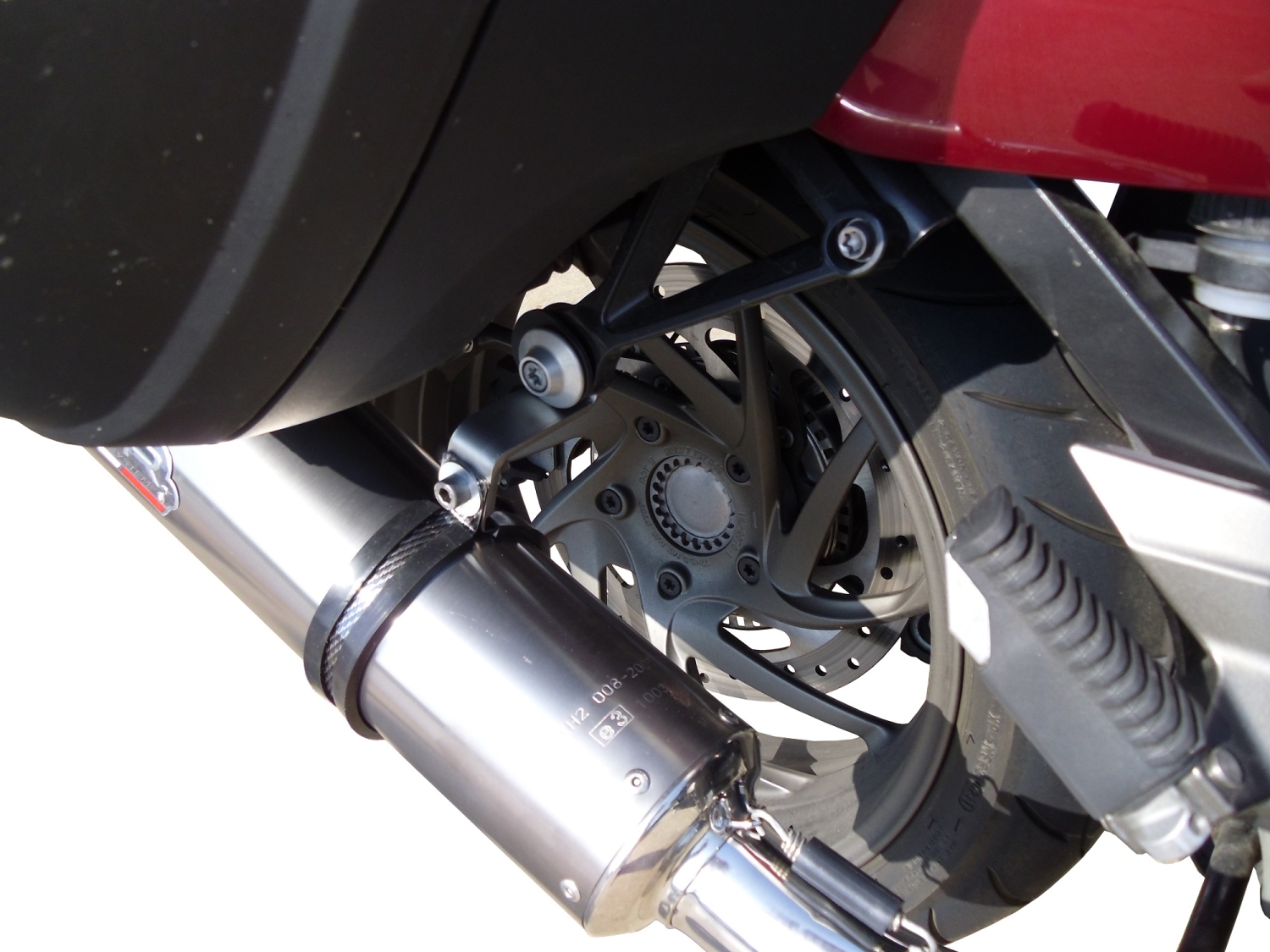 GPR pot echappement compatible avec  Bmw K 1600 Gt 2010-2016, New Grand Prix Evo Titanium, Paire de pot d'échappement homologuées, livrées avec db killer amovible et raccords spécifiques 