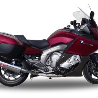Pot echappement compatible avec Bmw K 1600 Gtl 2012-2016, Trioval, Paire de pot d'échappement homologuées, livrées avec db killer amovible et raccords spécifiques 