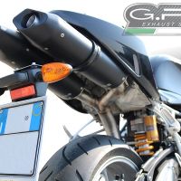 Pot echappement compatible avec Bmw R 1200 S 2006-2008, Furore Nero, Paire de pot d'échappement homologuées, livrées avec db killer amovible et raccords spécifiques 