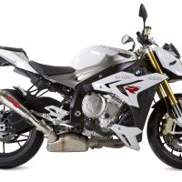 Pot echappement compatible avec Bmw S 1000 R -M 2014-2016, Powercone Evo, Échappement légal, homologué,silencieux avec db killer amovible et tuyau de liaison spécifique 
