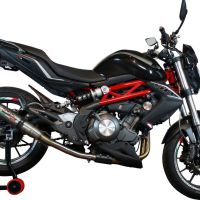 Pot echappement compatible avec Benelli Bn 302 S 2017-2024, Deeptone Inox, Échappement légal, homologué,silencieux avec db killer amovible et tuyau de liaison spécifique 