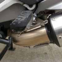 Pot echappement compatible avec Moto Guzzi Norge 850 2006-2011, Trioval, Échappement légal, homologué,silencieux avec db killer amovible et tuyau de liaison spécifique 
