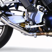 Pot echappement compatible avec Yamaha Bt Bulldog 1100 2002-2007, Trioval, Paire de pot d'échappement homologuées, livrées avec db killer amovible, catalyseurs et raccords spécifiques 