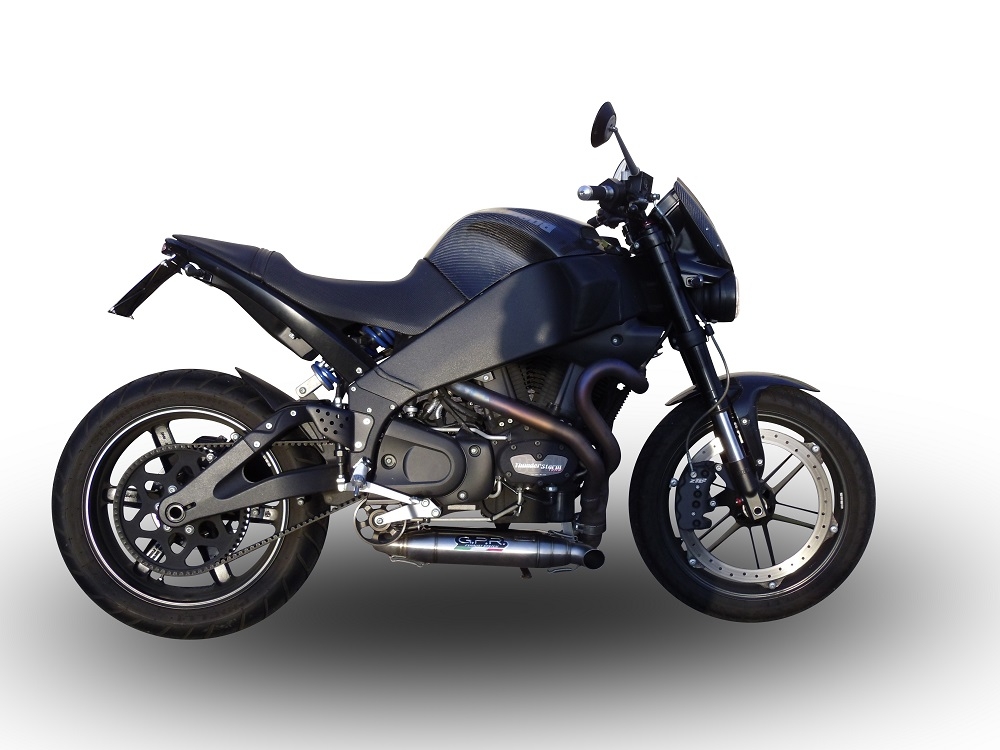 Pot echappement compatible avec Buell Xb 9 2008-2012, Deeptone Inox, Paire de pot d'échappement homologuées, livrées avec db killer amovible, catalyseurs et raccords spécifiques 