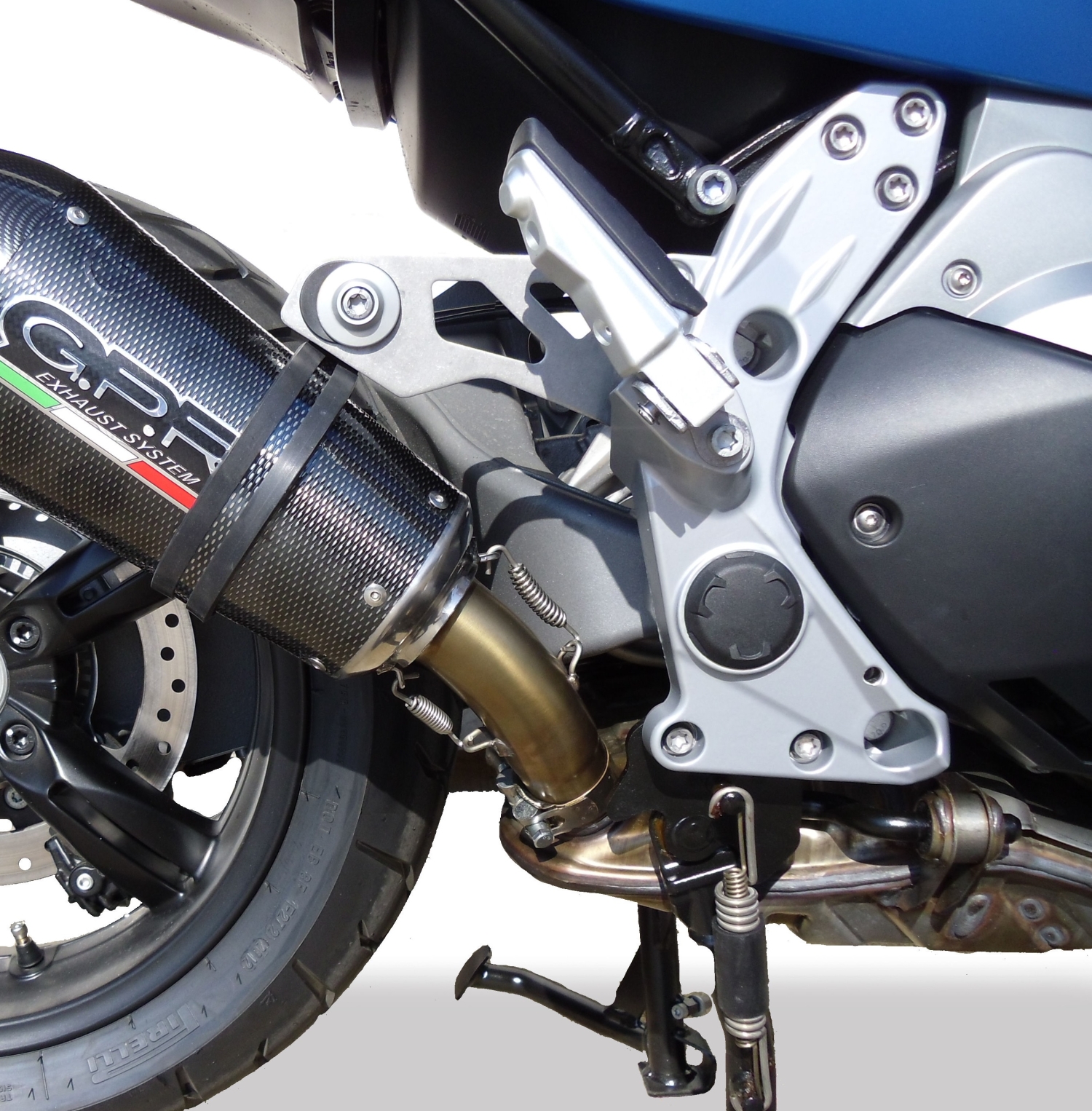 Pot echappement compatible avec Bmw C 600 Sport 2012-2016, Gpe Ann. Poppy, Échappement légal, homologué,silencieux avec db killer amovible et tuyau de liaison spécifique 