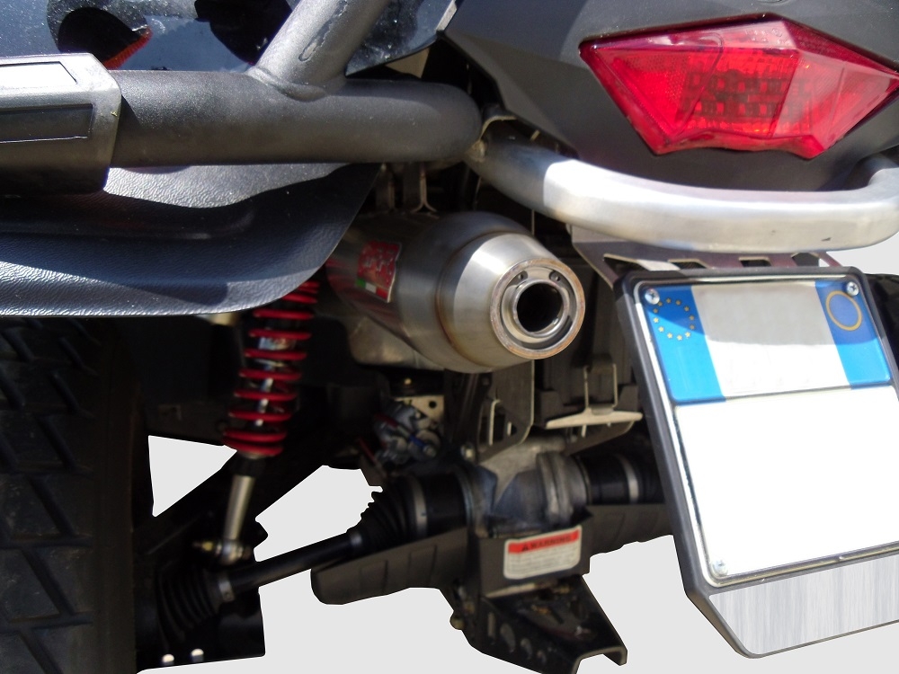Pot echappement compatible avec Can Am Outlander 800 XMR 2012-2016, Deeptone Atv, Échappement légal, homologué,silencieux avec db killer amovible et tuyau de liaison spécifique 