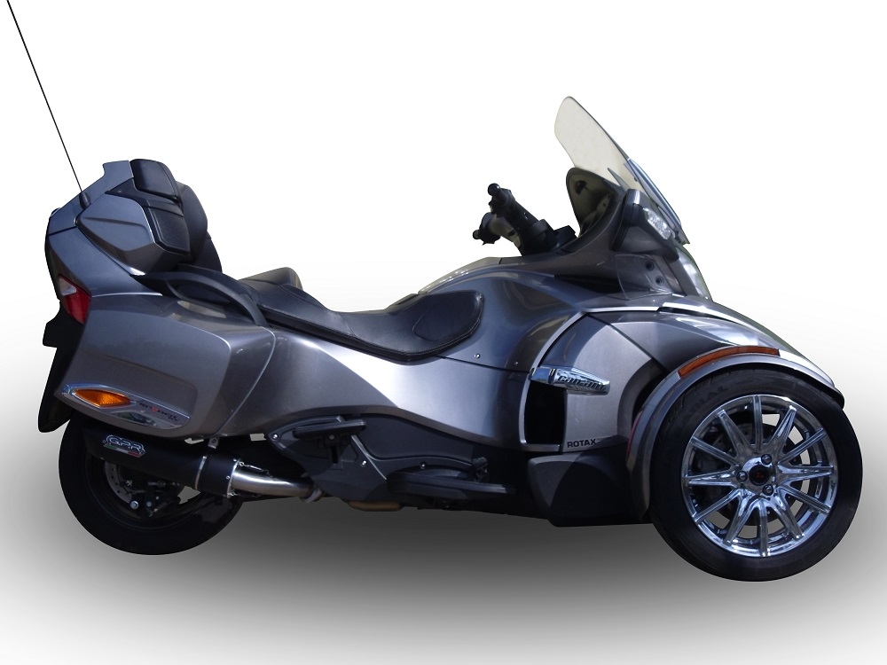 Pot echappement compatible avec Can Am Spyder 1000 Rs -RSs 2013-2016, Furore Poppy, Échappement légal, homologué,silencieux avec db killer amovible et tuyau de liaison spécifique 