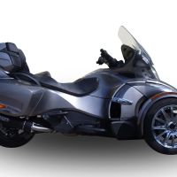 Pot echappement compatible avec Can Am Spyder 1000 Rs -RSs 2013-2016, Furore Poppy, Échappement légal, homologué,silencieux avec db killer amovible et tuyau de liaison spécifique 