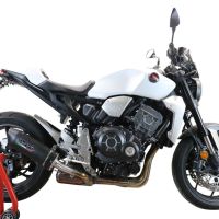 Pot echappement compatible avec Honda Cb 1000 R 2018-2020, Furore Evo4 Nero, Échappement légal, homologué,silencieux avec db killer amovible et tuyau de liaison spécifique 
