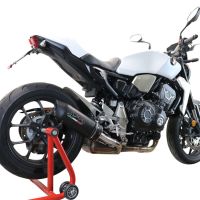 Pot echappement compatible avec Honda Cb 1000 R 2018-2020, Furore Evo4 Nero, Échappement légal, homologué,silencieux avec db killer amovible et tuyau de liaison spécifique 