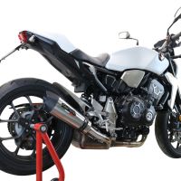 GPR pot echappement compatible avec  Honda Cb 1000 R  2018-2020, New Grand Prix Evo Titanium, Échappement légal, homologué,silencieux avec db killer amovible et tuyau de liaison spécifique 