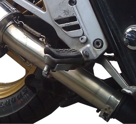 Pot echappement compatible avec Honda Cb 500 - S 1993-2005, Satinox , Échappement légal, homologué,silencieux avec db killer amovible et tuyau de liaison spécifique 