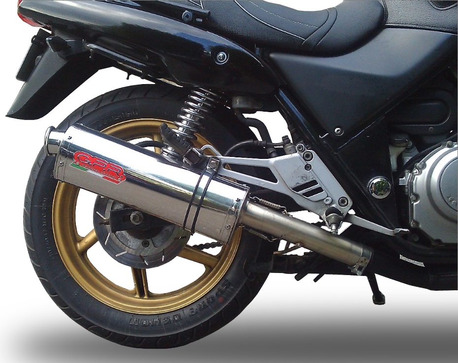 Pot echappement compatible avec Honda Cb 500 - S 1993-2005, Trioval, Échappement légal, homologué,silencieux avec db killer amovible et tuyau de liaison spécifique 