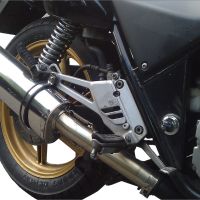Pot echappement compatible avec Honda Cb 500 - S 1993-2005, Trioval, Échappement légal, homologué,silencieux avec db killer amovible et tuyau de liaison spécifique 