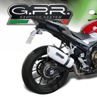 Pot echappement compatible avec Honda Cb 500 X 2013-2015, Albus Ceramic, Échappement légal, homologué,silencieux avec db killer amovible et tuyau de liaison spécifique 