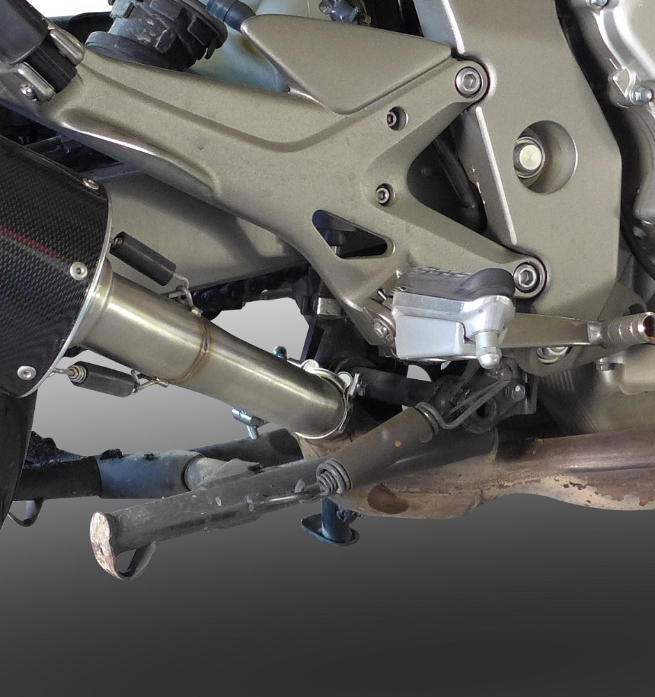 Pot echappement compatible avec Honda Cbf 1000 - ST 2006-2009, M3 Inox , Paire de pot d'échappement homologuées, livrées avec db killer amovible et raccords spécifiques 