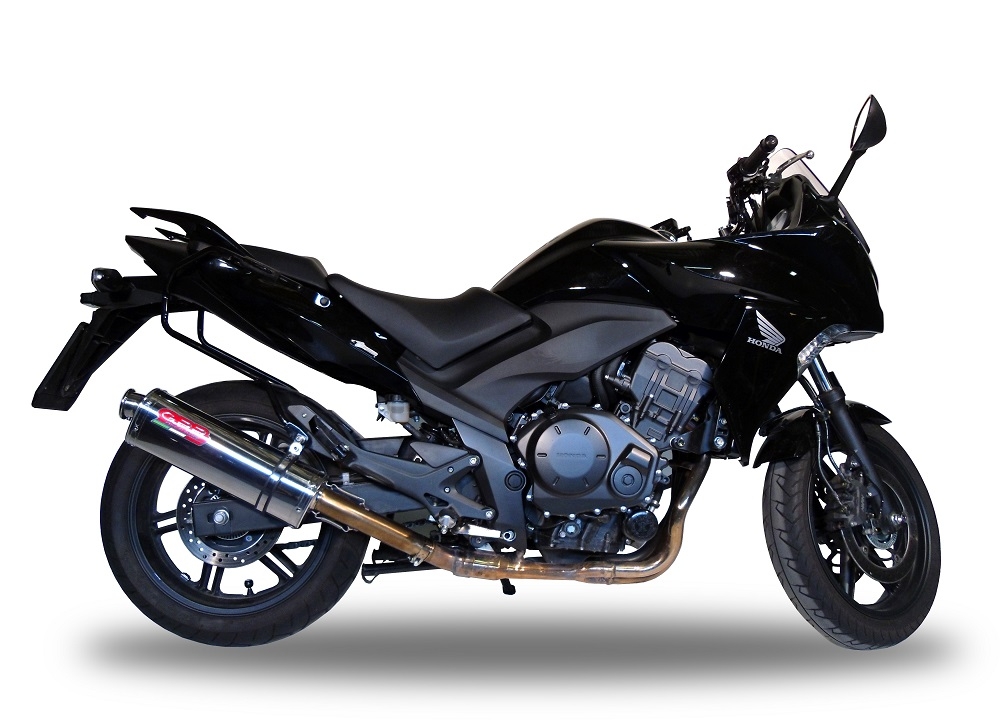 Pot echappement compatible avec Honda Cbf 1000 - ST 2010-2016, Trioval, Échappement légal, homologué,silencieux avec db killer amovible et tuyau de liaison spécifique 
