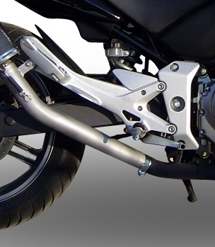 Pot echappement compatible avec Honda Cbf 600 - N 2004-2006, Furore Nero, Échappement légal, homologué,silencieux avec db killer amovible et tuyau de liaison spécifique 