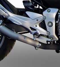 Pot echappement compatible avec Honda Cbf 600 S I.E. 2007-2012, Trioval, Échappement légal, homologué,silencieux avec db killer amovible et tuyau de liaison spécifique 