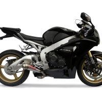 Pot echappement compatible avec Honda Cbr 1000 Rr 2008-2011, Powercone Evo, Échappement légal, homologué,silencieux avec db killer amovible et tuyau de liaison spécifique 