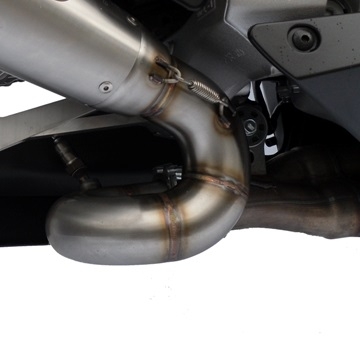 Pot echappement compatible avec Honda Cbr 1000 Rr 2008-2011, M3 Titanium Natural, Échappement légal, homologué,silencieux avec catalyseur, db killer amovible et tuyau de liaison spécifique 
