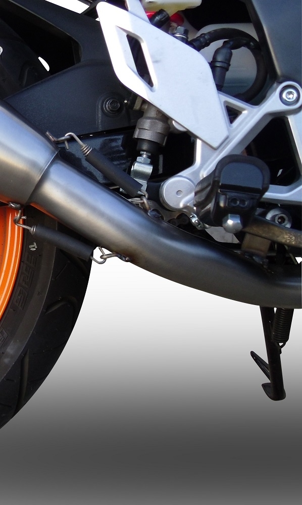 Pot echappement compatible avec Honda Cbr 125 R 2011-2016, M3 Inox , Homologué et légal, système d'échappement complet avec catalyseur et db killer amovible 