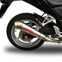 Pot echappement compatible avec Honda Cbr 250 R 2010-2014, Powercone Evo, Échappement légal, homologué,silencieux avec db killer amovible et tuyau de liaison spécifique 