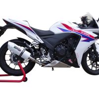 Pot echappement compatible avec Honda Cbr 500 R 2012-2016, Albus Ceramic, Échappement légal, homologué,silencieux avec db killer amovible et tuyau de liaison spécifique 