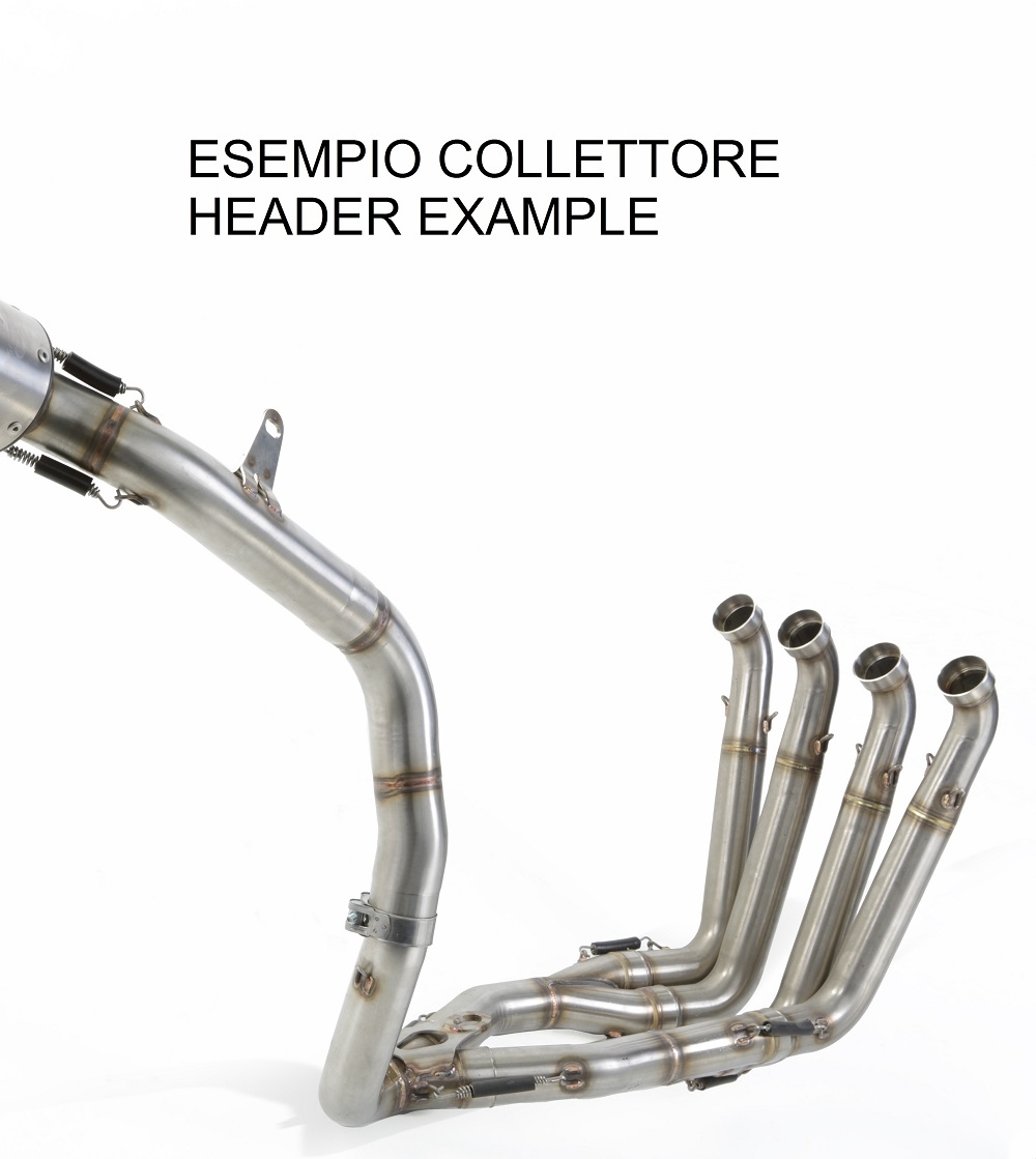 Pot echappement compatible avec Honda Cbr 600 Rr 2005-2006, Tiburon Titanium, Pot echappement racing, ligne complet, fourni avec collecteur spécifique, article sans homologation 