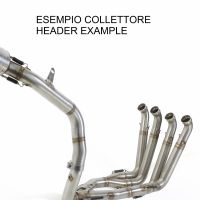 Pot echappement compatible avec Honda Cbr 600 Rr 2005-2006, Tiburon Titanium, Pot echappement racing, ligne complet, fourni avec collecteur spécifique, article sans homologation 