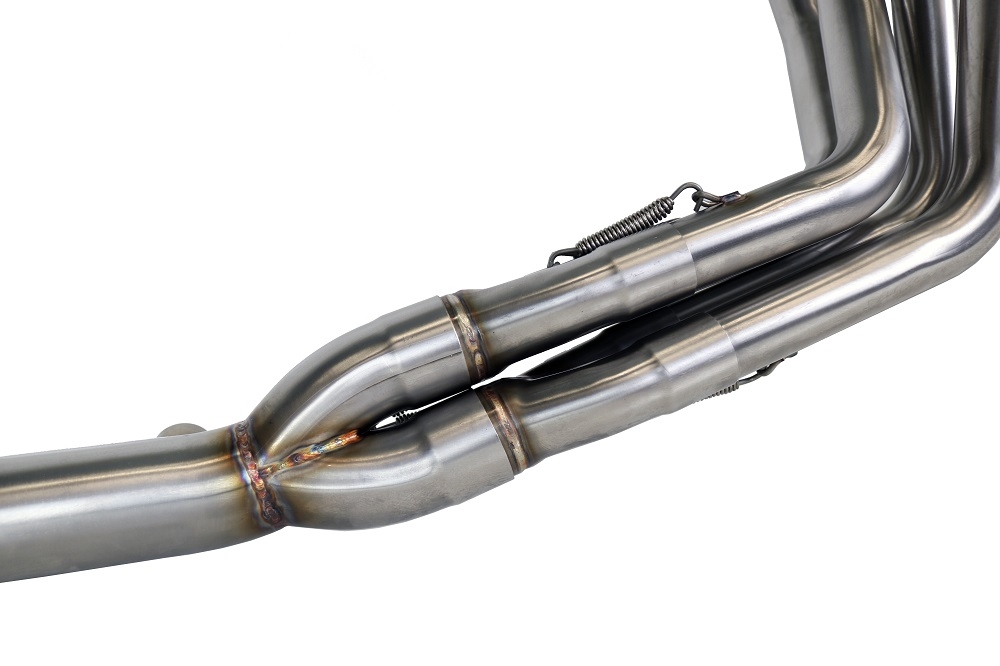 Pot echappement compatible avec Kawasaki Z 900 2020-2020, M3 Black Titanium, Homologué et légal, système d'échappement complet avec catalyseur et db killer amovible 