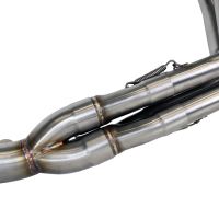 Pot echappement compatible avec Kawasaki Z 900 2020-2020, M3 Black Titanium, Homologué et légal, système d'échappement complet avec catalyseur et db killer amovible 