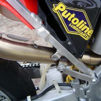 Pot echappement compatible avec Honda Crf 450 R-RX 2005-2005, Furore Nero, Homologué et légal, système d'échappement complet, avec db killer amovible 