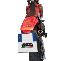 Pot echappement compatible avec Honda Crf 450 R-RX 2005-2005, Furore Nero, Homologué et légal, système d'échappement complet, avec db killer amovible 