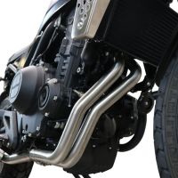 Pot echappement compatible avec Brixton CroSsfire 500 X 2020-2021, Decatalizzatore, Suppresseur de cataliseu, décatalyseurr, article sans homologation 