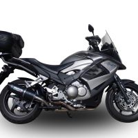 Pot echappement compatible avec Honda Vfr 800 X Crossrunner 800 2011-2014, Furore Nero, Échappement légal, homologué,silencieux avec db killer amovible et tuyau de liaison spécifique 