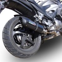 Pot echappement compatible avec Honda Vfr 800 X Crossrunner 800 2011-2014, Furore Nero, Échappement légal, homologué,silencieux avec db killer amovible et tuyau de liaison spécifique 