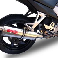 Pot echappement compatible avec Honda Crossrunner 800 Vfr 800 X 2011-2014, Trioval, Échappement légal, homologué,silencieux avec db killer amovible et tuyau de liaison spécifique 