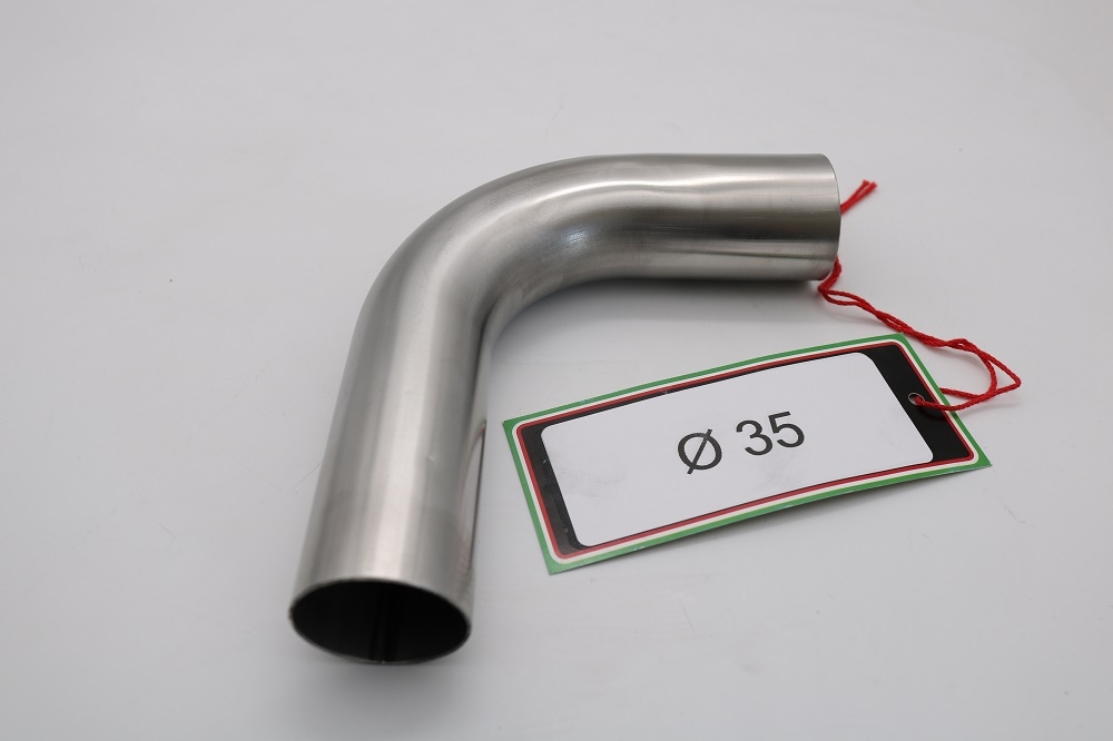 Pot echappement compatible avec Cafè Racer Cafè Racer 1980-2021, Curva inox - Inox Curve Diam 35, Curve Diam.35 