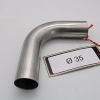 Pot echappement compatible avec Cafè Racer Cafè Racer 1980-2021, Curva inox - Inox Curve Diam 35, Curve Diam.35 