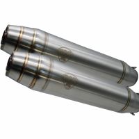 Pot echappement compatible avec Cafè Racer Cafè Racer 1980-2021, Deeptone Inox Cafè Racer, Silencieux racing à adapter au collecteur d'origine, livré avec db killer amovible 