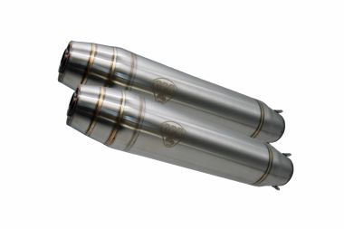 Pot echappement compatible avec Honda Cb 1100 F 1983-1999, Deeptone Inox Cafè Racer, Paire de silencieux d'échappement homologués, avec db killers amovibles, livrés sans tubes de liaison 