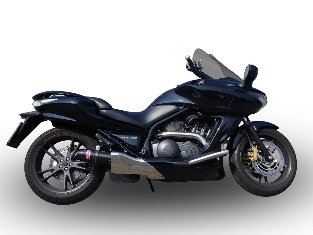 Pot echappement compatible avec Honda Dn-01 2008-2010, Furore Poppy, Échappement légal, homologué,silencieux avec db killer amovible et tuyau de liaison spécifique 