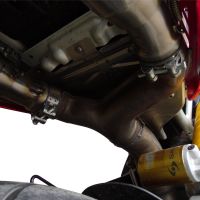 Pot echappement compatible avec Aprilia Dorsoduro 1200 2011-2016, GP Evo4 Titanium, Paire de pot d'échappement homologuées, livrées avec db killer amovible et raccords spécifiques 